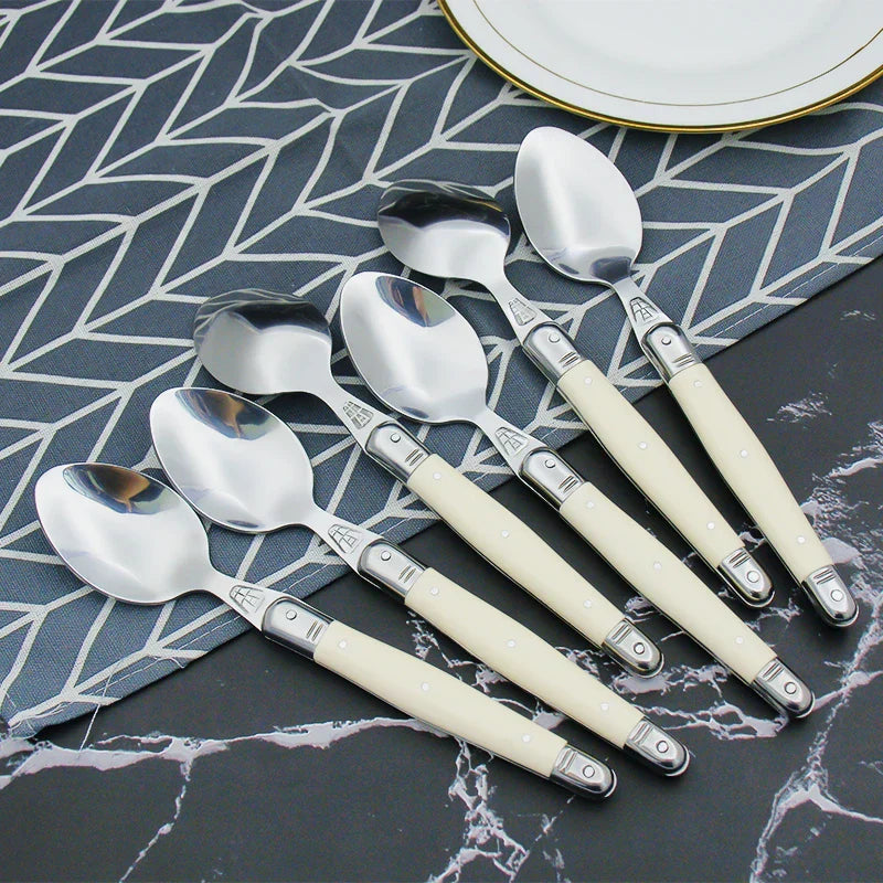 Laguiole Cutlery Set Ivory Elegance Premium Design-Kitchen & Dining > Cutlery-casanuva-casanuva