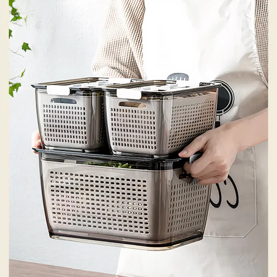 Large Capacity Fridge Storage Basket Multifunctional Organizer-Kitchen & Dining > Kitchen Accessories-casanuva-casanuva