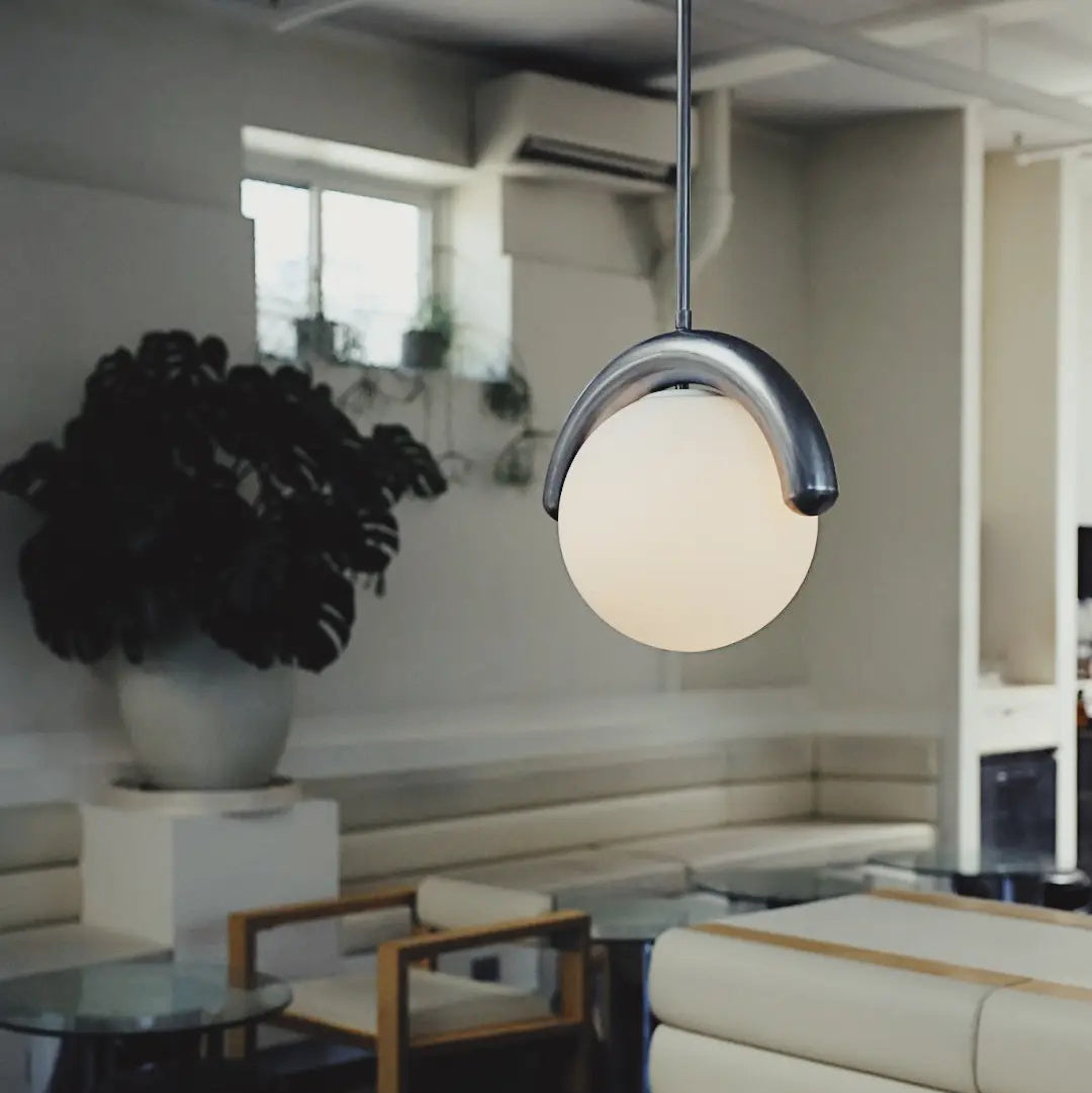 Linear Chandelier with Glass Globe Bulbs-Lighting > Chandeliers & Pendant Lights-casanuva-casanuva
