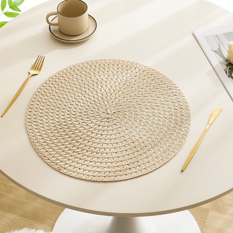 Linen Placemats Set of 2 4 or 6 Heat-Resistant Washable Table Mats-Kitchen & Dining > Placemats-casanuva-casanuva