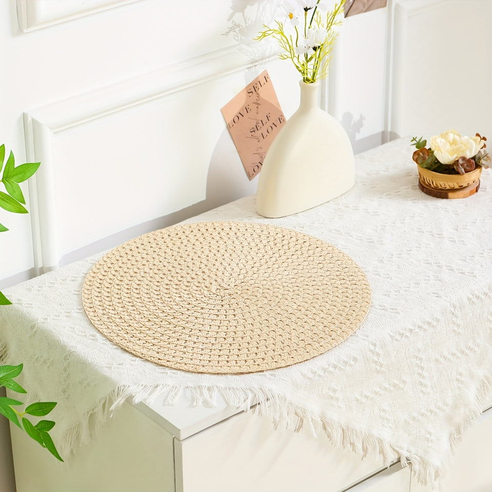 Linen Placemats Set of 2 4 or 6 Heat-Resistant Washable Table Mats-Kitchen & Dining > Placemats-casanuva-casanuva