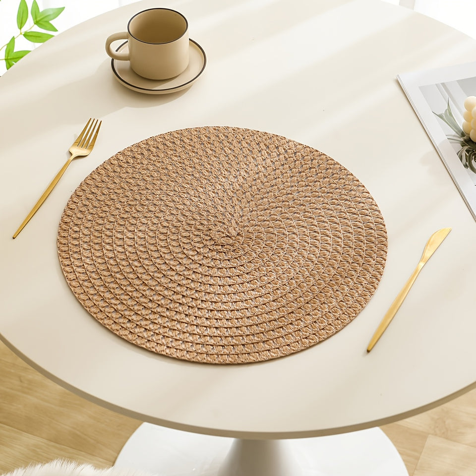 Linen Placemats Set of 2 4 or 6 Heat-Resistant Washable Table Mats-Kitchen & Dining > Placemats-casanuva-casanuva