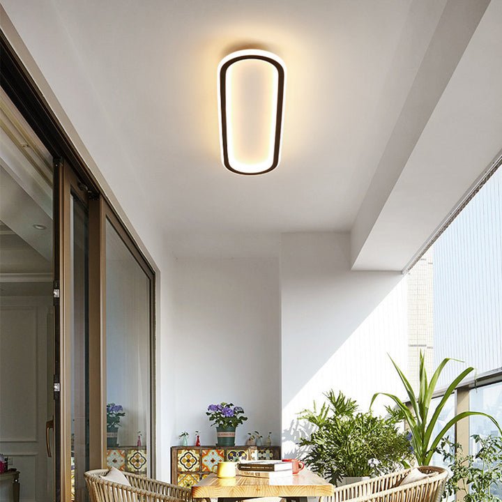 Long Ceiling Light for Corridor Aisle Modern Design-Lighting > Ceiling Lights-casanuva-Black-D30*H5CM-15W-Warm Light-casanuva