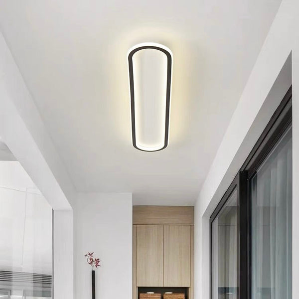 Long Ceiling Light for Corridor Aisle Modern Design-Lighting > Ceiling Lights-casanuva-Black-D30*H5CM-15W-White Light-casanuva