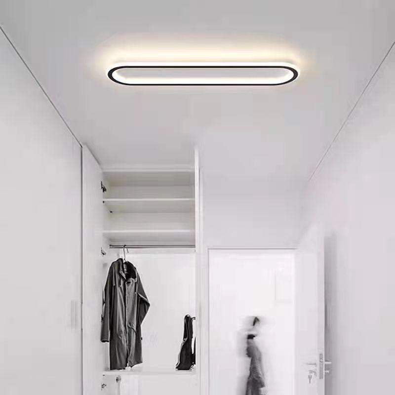 Long Ceiling Light for Corridor Aisle Modern Design-Lighting > Ceiling Lights-casanuva-Black-D60*H5CM-28W-White Light-casanuva