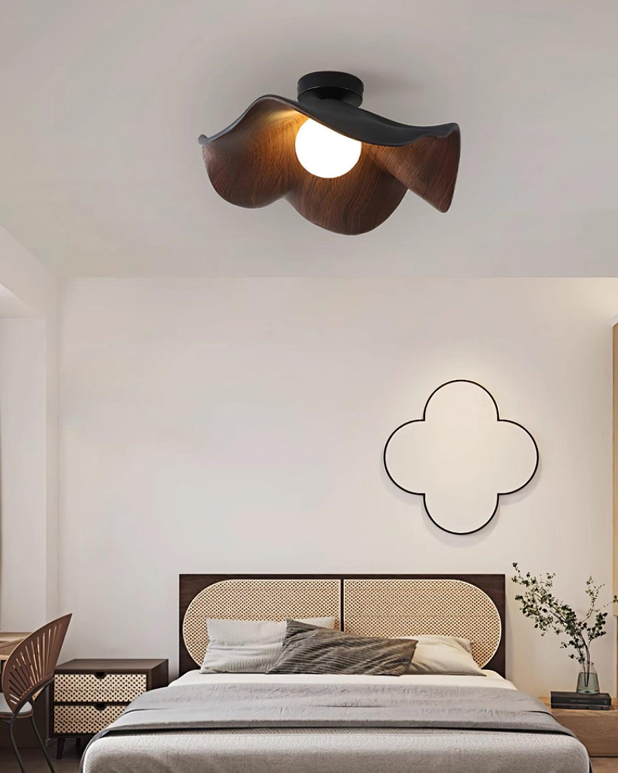 Lotus Leaf Pendant Light with LED Illumination-Lighting > Pendant Lights-casanuva-casanuva