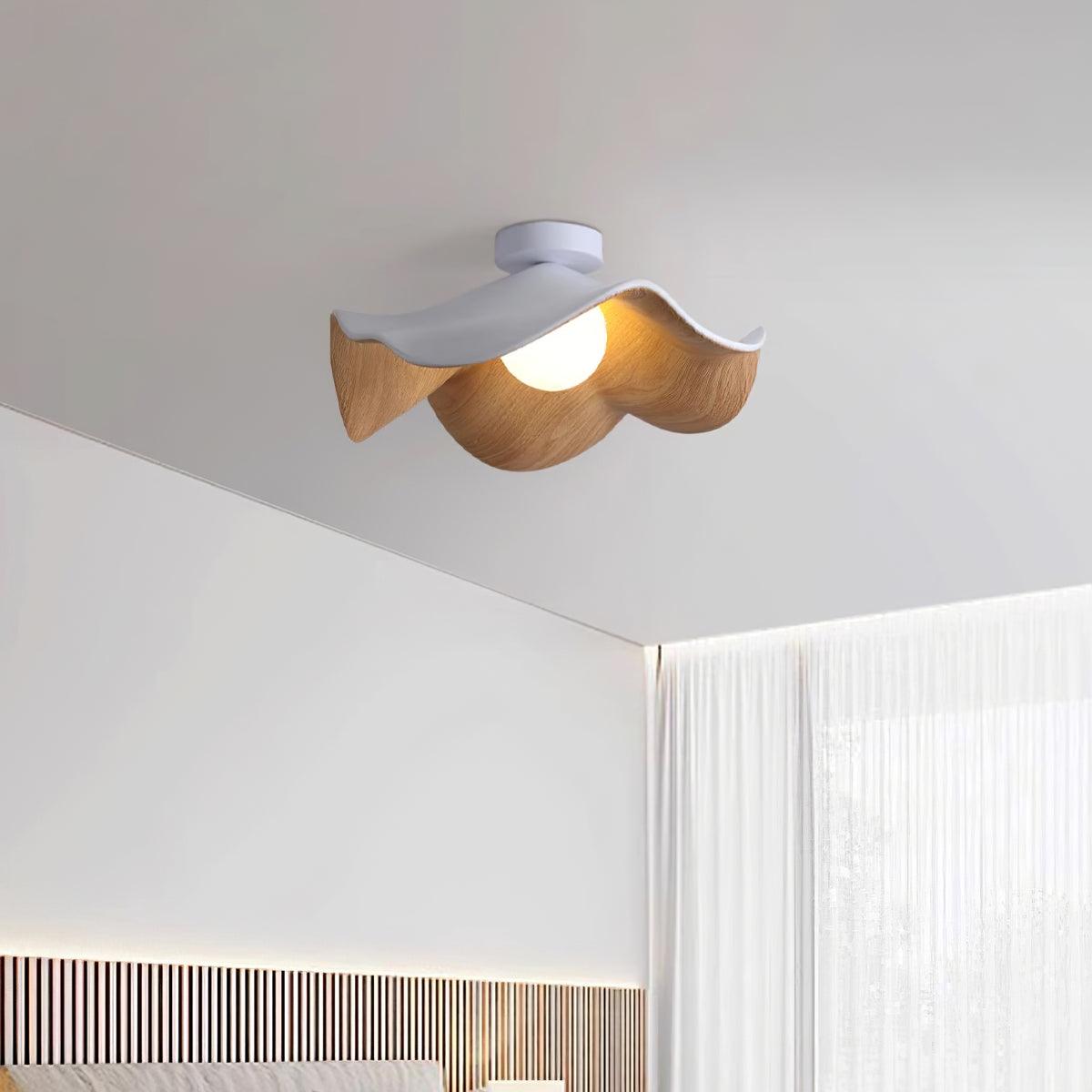 Lotus Leaf Pendant Light with LED Illumination-Lighting > Pendant Lights-casanuva-casanuva