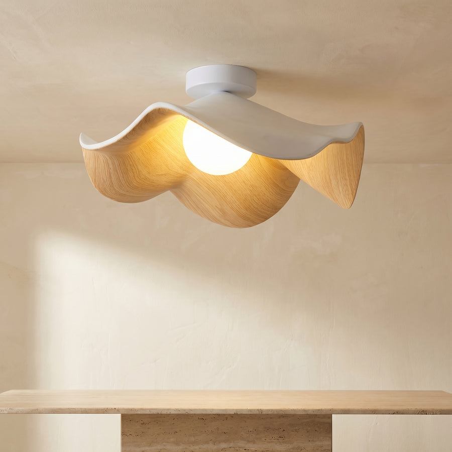 Lotus Leaf Pendant Light with LED Illumination-Lighting > Pendant Lights-casanuva-casanuva