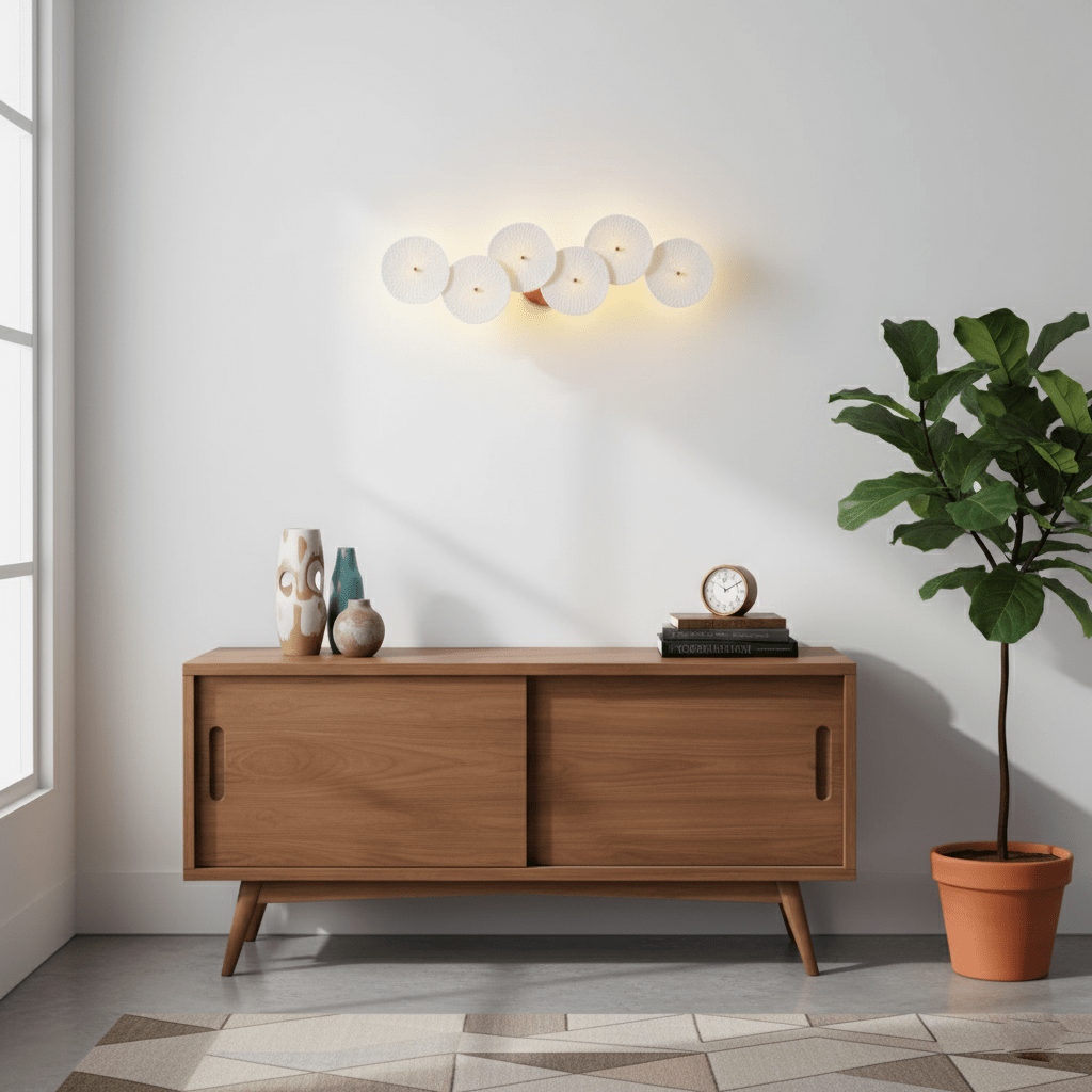Lotus Petal LED Wall Lamp-Lighting > Wall Lights-casanuva-casanuva