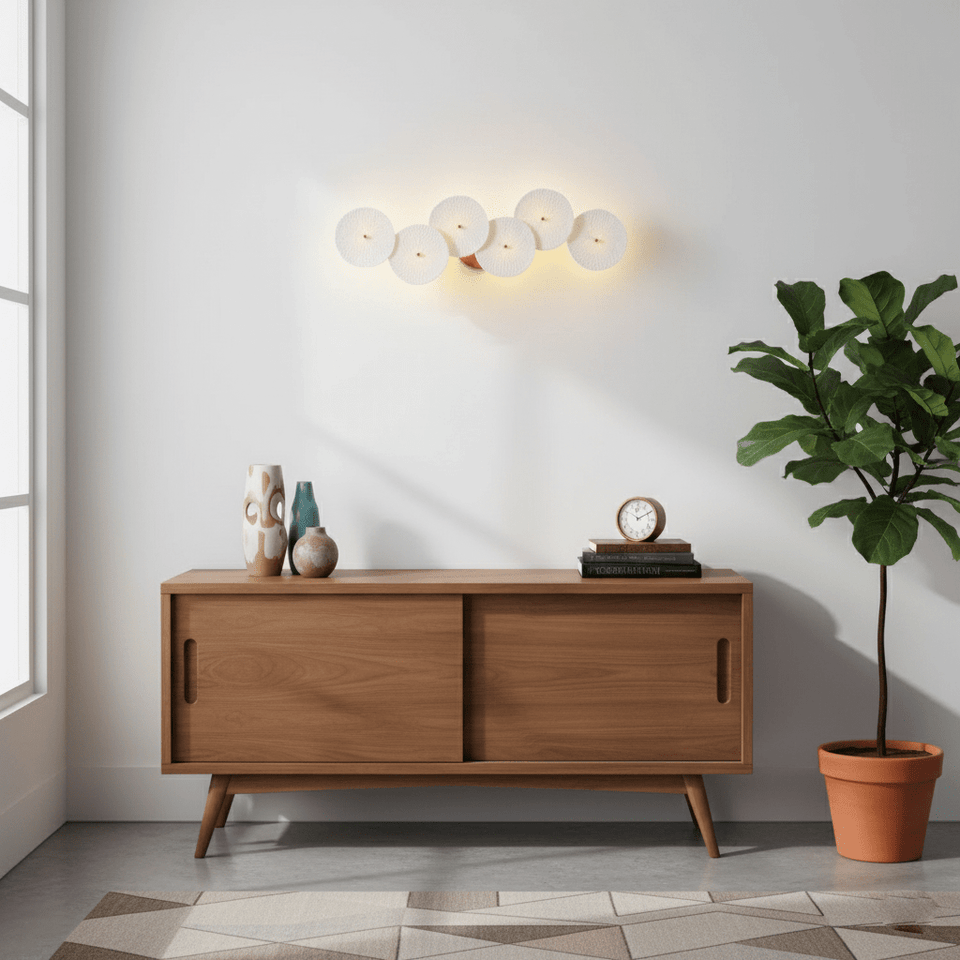 Lotus Petal LED Wall Lamp-Lighting > Wall Lights-casanuva-casanuva