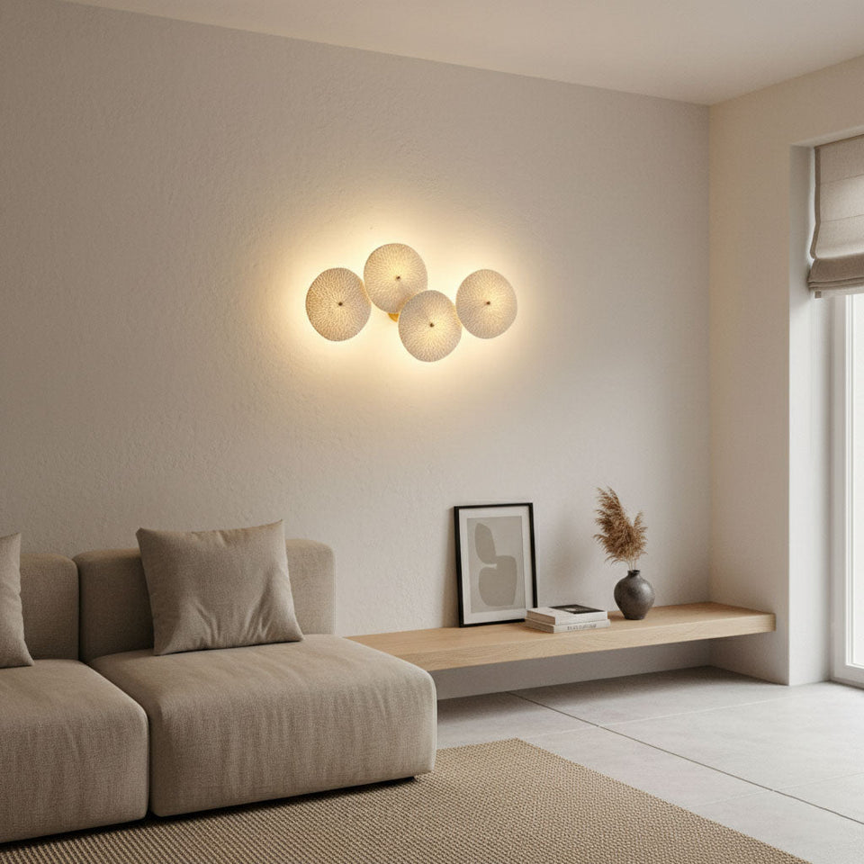 Lotus Petal LED Wall Lamp-Lighting > Wall Lights-casanuva-casanuva