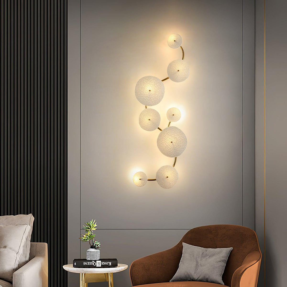 Lotus Petal LED Wall Lamp-Lighting > Wall Lights-casanuva-casanuva