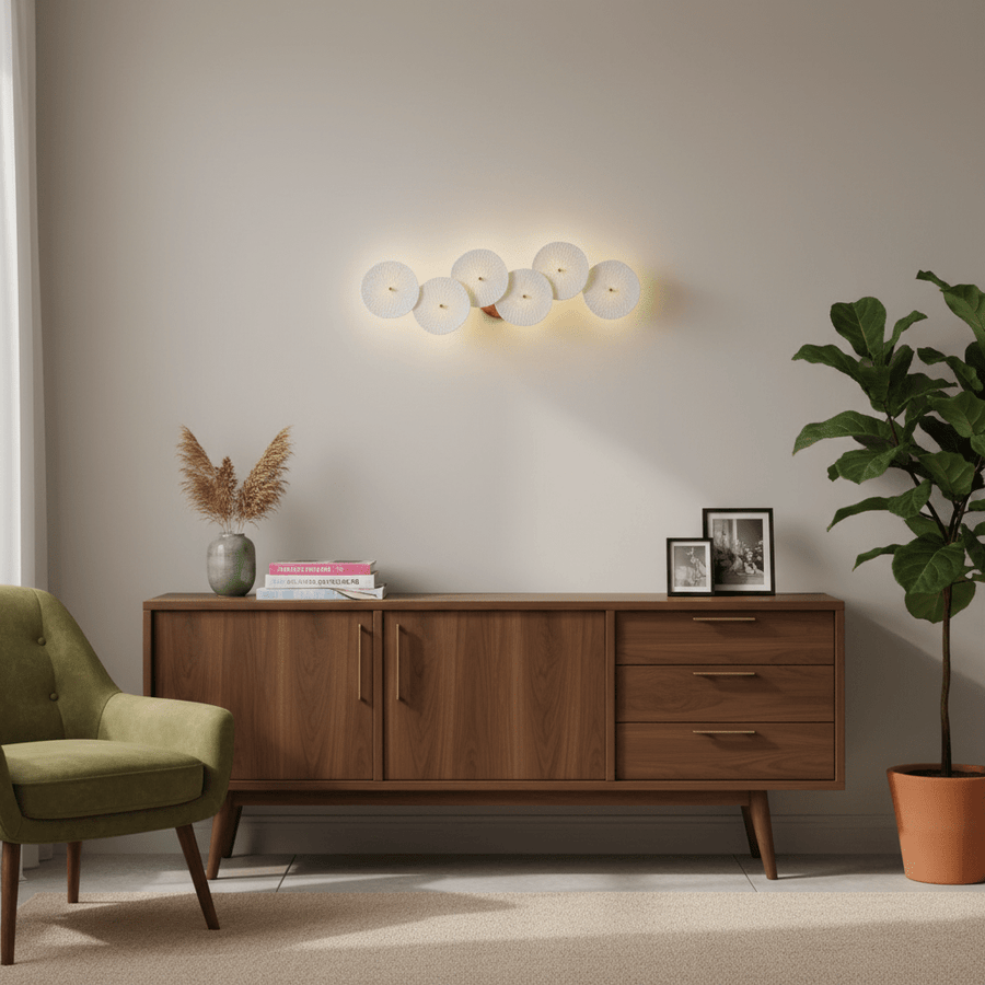 Lotus Petal LED Wall Lamp-Lighting > Wall Lights-casanuva-casanuva