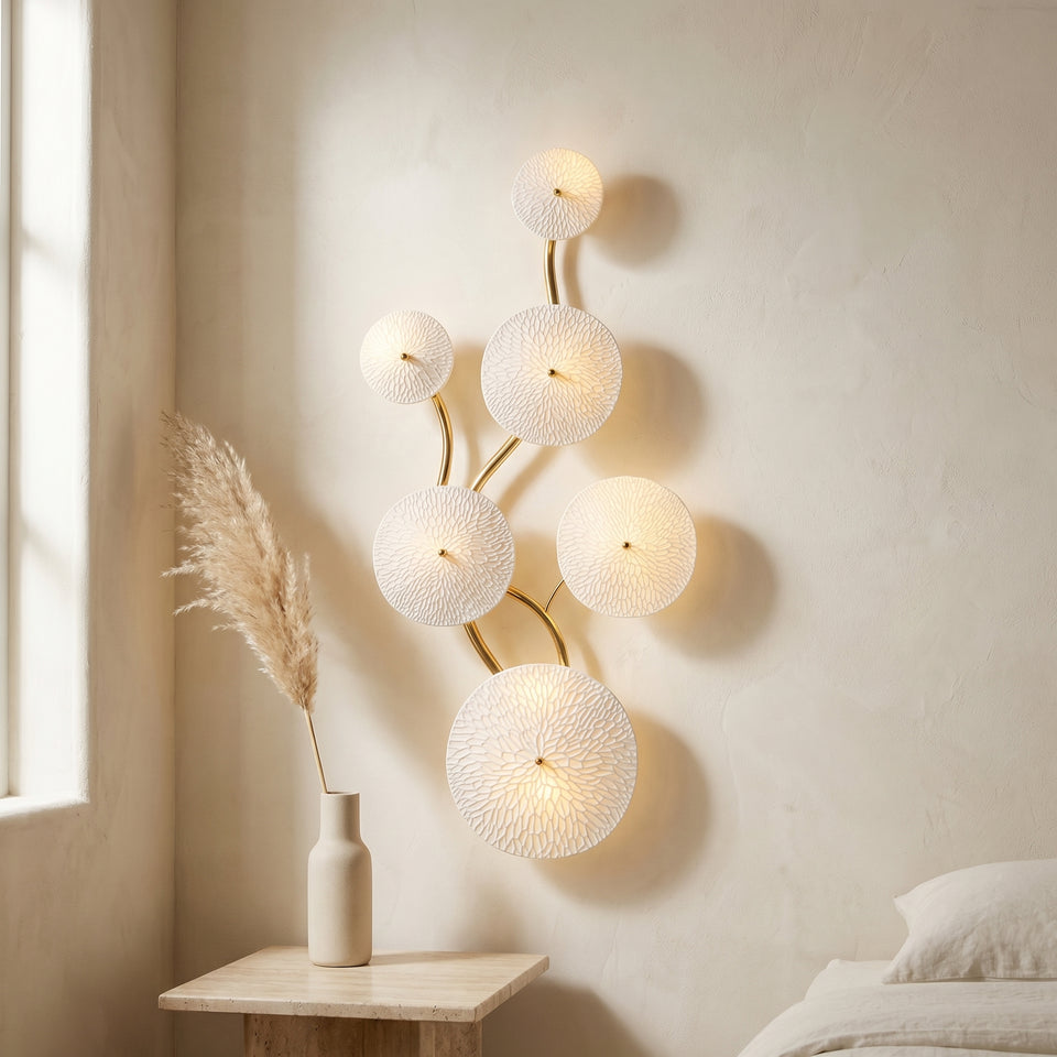 Lotus Petal LED Wall Lamp-Lighting > Wall Lights-casanuva-casanuva