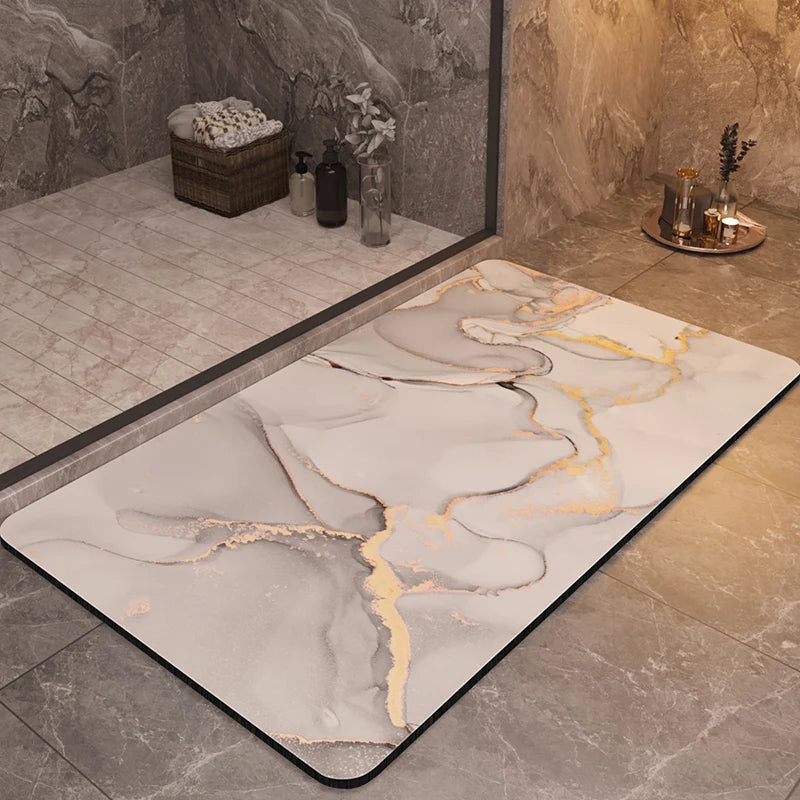 Luxe Bath Mat Plush Design for a Stylish Spa Experience-Bedding & Bath > Bath Mats-casanuva-Arctic White-casanuva
