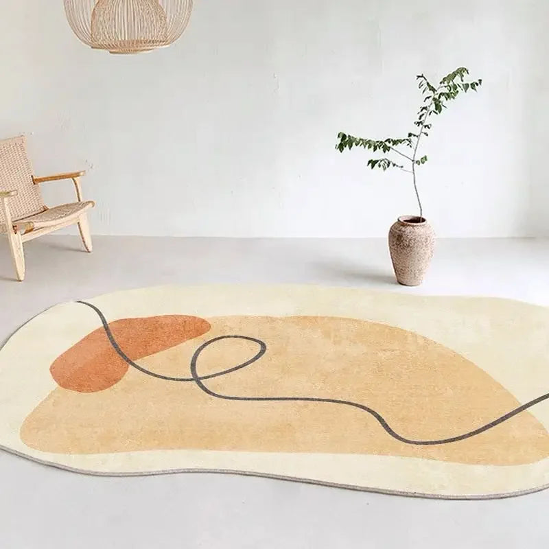Luxe Irregular Carpet Soft Cashmere-Like Texture for Stylish Living Spaces-Rugs & Mats > Area Rugs-casanuva-casanuva