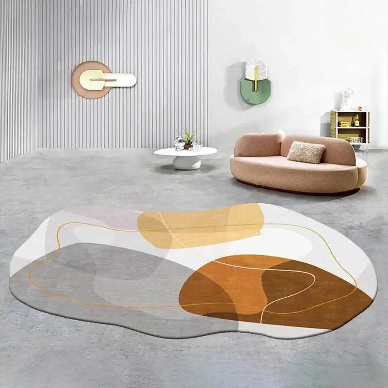 Luxe Irregular Carpet Soft Cashmere-Like Texture for Stylish Living Spaces-Rugs & Mats > Area Rugs-casanuva-casanuva