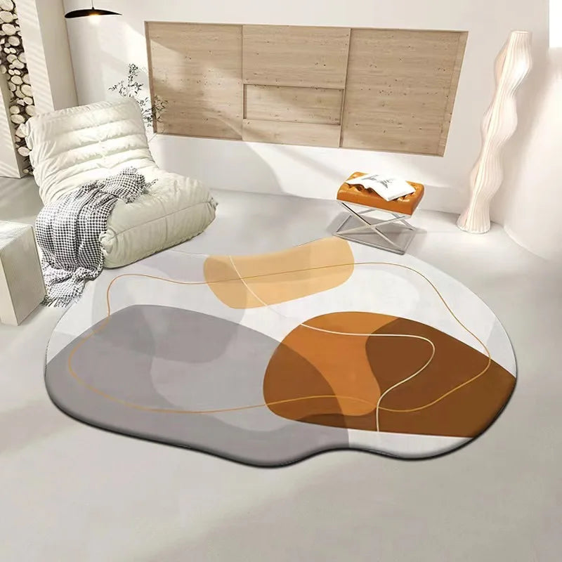 Luxe Irregular Carpet Soft Cashmere-Like Texture for Stylish Living Spaces-Rugs & Mats > Area Rugs-casanuva-casanuva