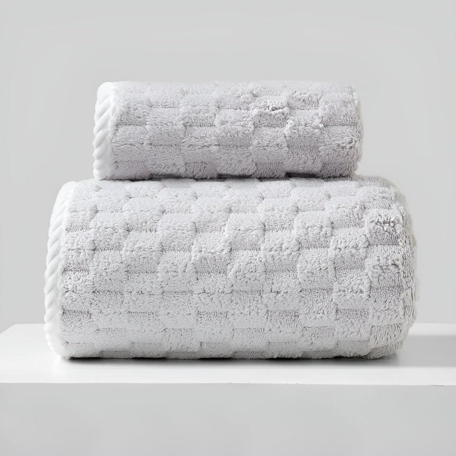 Luxury Bath Towel Set Soft Polar Comfort for a Stylish Bathroom-Bedding & Bath > Bath Towels-casanuva-Gray-35 × 75 cm + 85 × 150 cm-casanuva