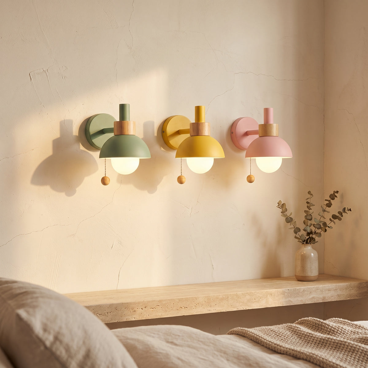 Macaron Globe 1-Light Wall Sconce Lamp-Lighting > Wall Lights-casanuva-casanuva