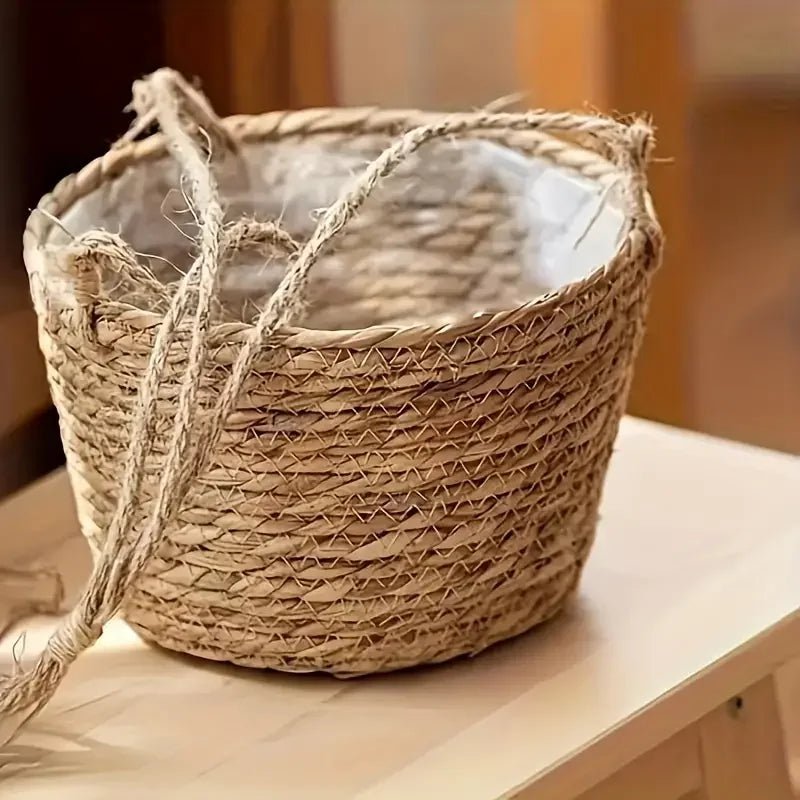 Macrame Plant Hanger Hand-Knotted Rustic Cord for Orchids and Houseplants-Home Decor > Decorative Accessories-casanuva-casanuva