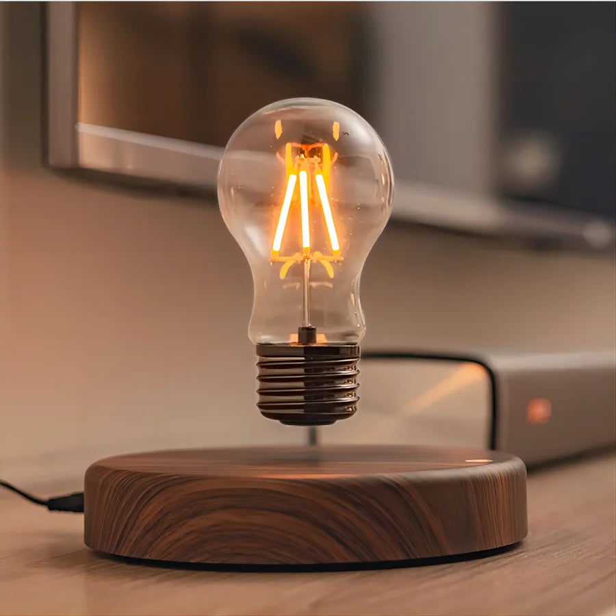 Magnetic Levitating Light Bulb Decorative Table Lamp-Lighting > Table Lamps-casanuva-casanuva