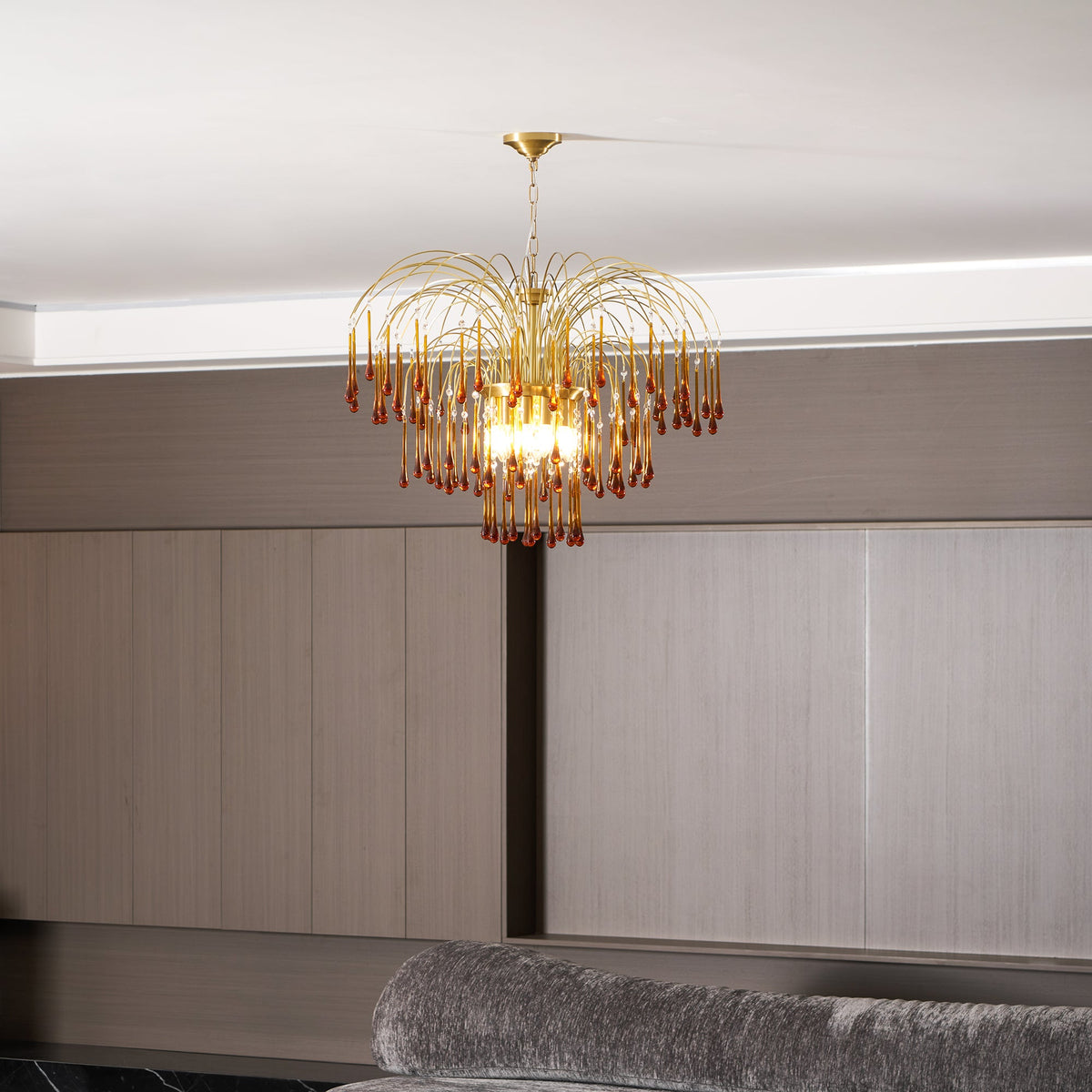 Maltose Crystal Chandelier Lighting Fixture-Lighting > Chandeliers & Pendant Lights-casanuva-casanuva