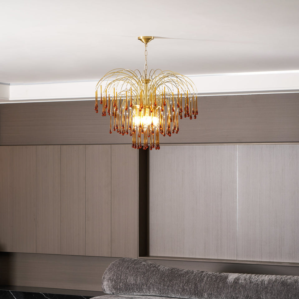 Maltose Crystal Chandelier Lighting Fixture-Lighting > Chandeliers & Pendant Lights-casanuva-casanuva