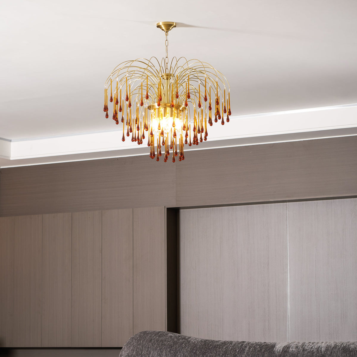Maltose Crystal Chandelier Lighting Fixture-Lighting > Chandeliers & Pendant Lights-casanuva-casanuva