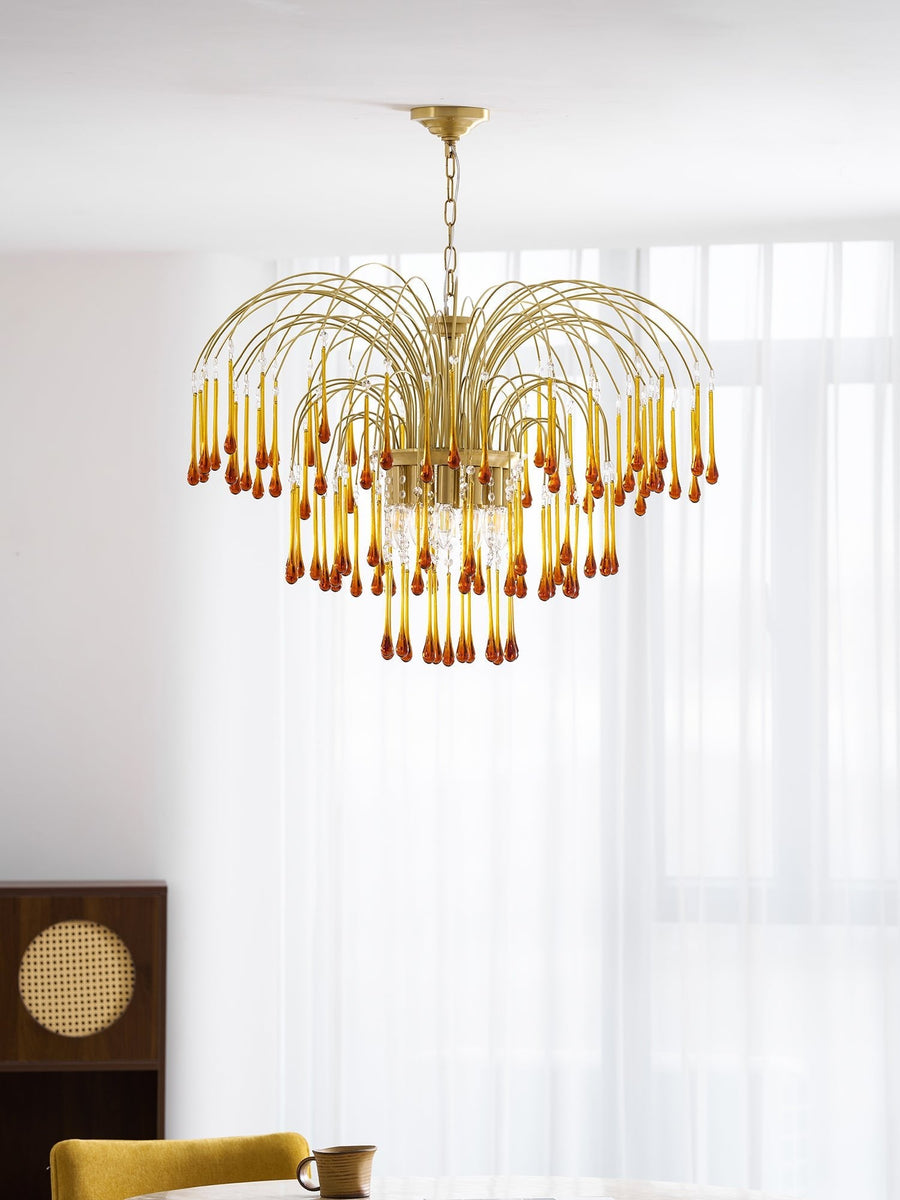 Maltose Crystal Chandelier Lighting Fixture-Lighting > Chandeliers & Pendant Lights-casanuva-casanuva