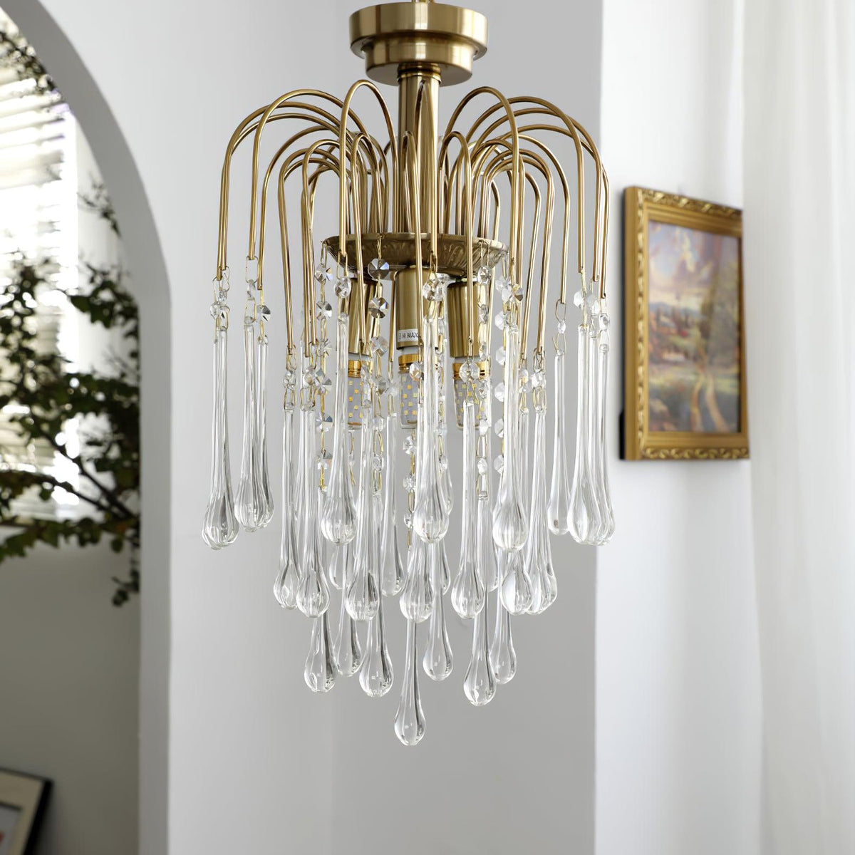 Maltose Crystal Chandelier Lighting Fixture-Lighting > Chandeliers & Pendant Lights-casanuva-casanuva