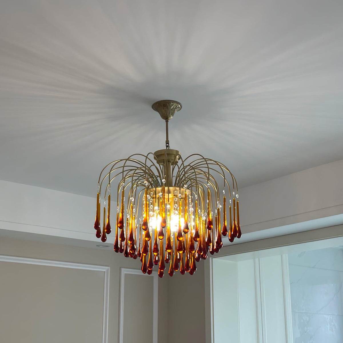Maltose Crystal Chandelier Lighting Fixture-Lighting > Chandeliers & Pendant Lights-casanuva-casanuva