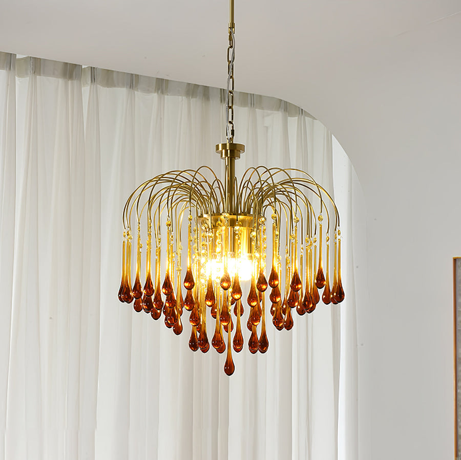 Maltose Crystal Chandelier Lighting Fixture-Lighting > Chandeliers & Pendant Lights-casanuva-casanuva