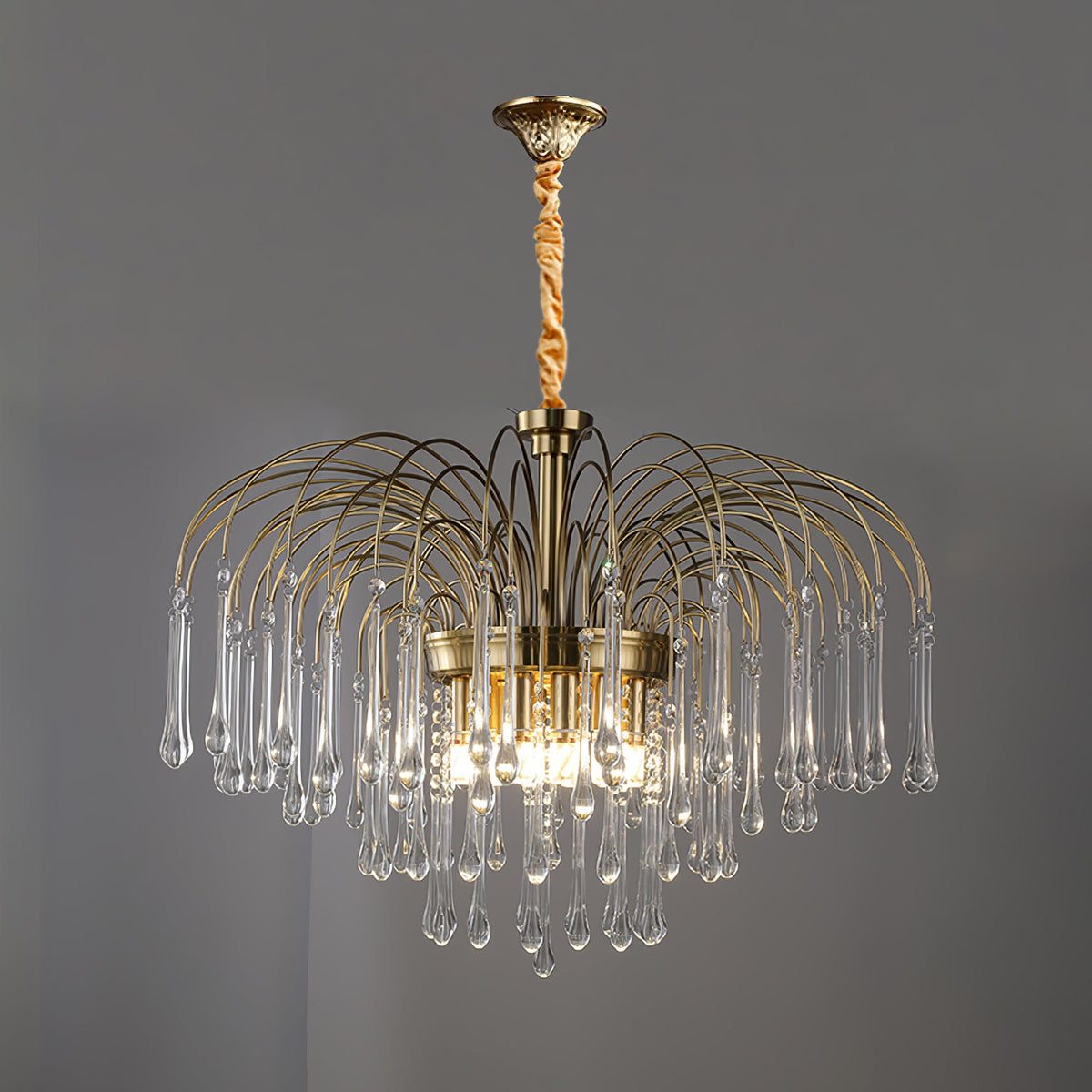 Maltose Crystal Chandelier Lighting Fixture-Lighting > Chandeliers & Pendant Lights-casanuva-casanuva