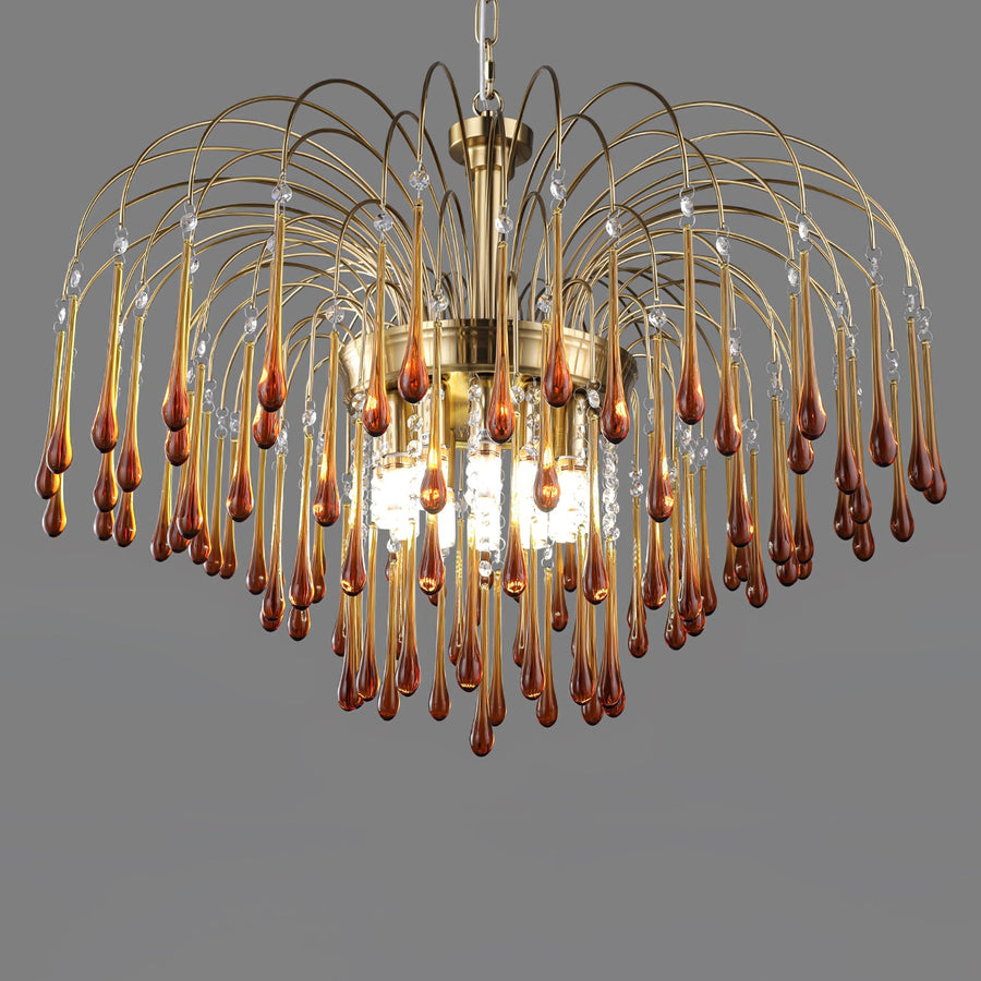 Maltose Crystal Chandelier Lighting Fixture-Lighting > Chandeliers & Pendant Lights-casanuva-casanuva