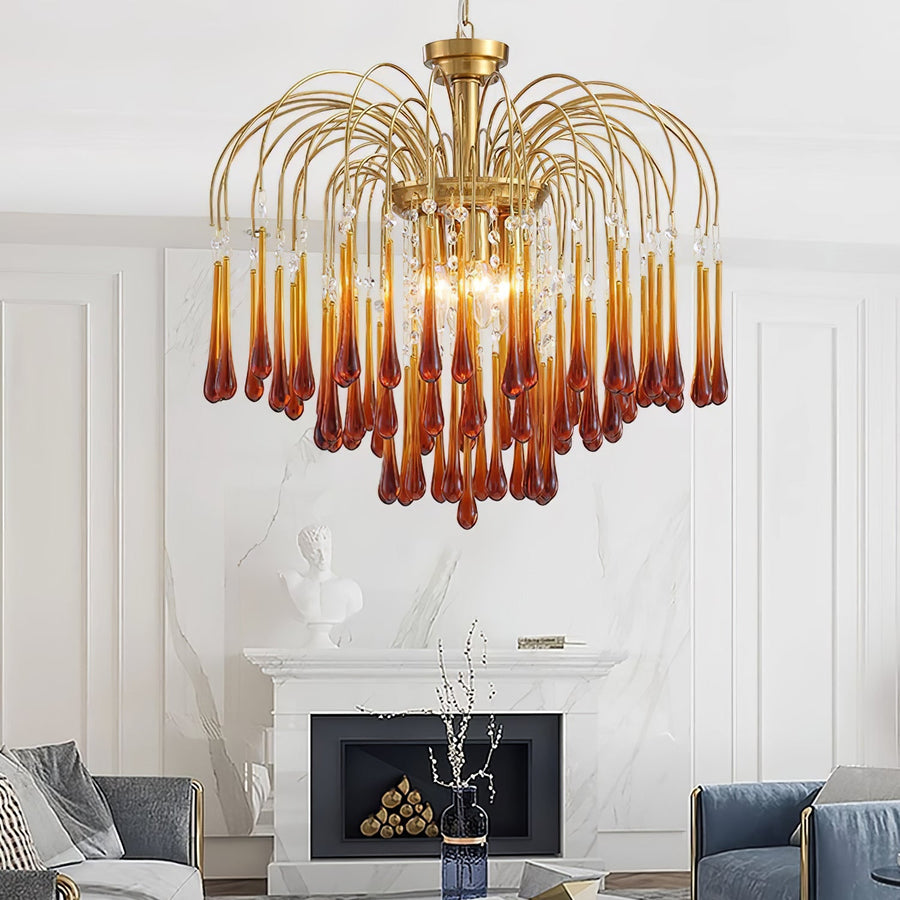 Maltose Crystal Chandelier Lighting Fixture-Lighting > Chandeliers & Pendant Lights-casanuva-casanuva