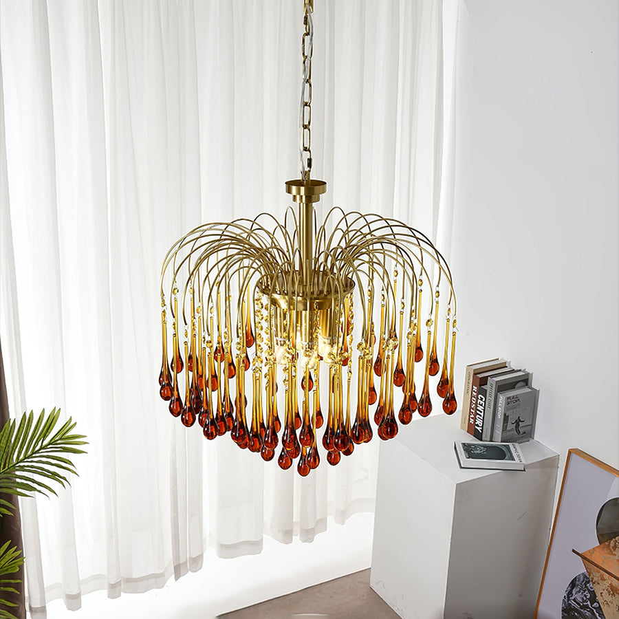 Maltose Crystal Chandelier Lighting Fixture-Lighting > Chandeliers & Pendant Lights-casanuva-casanuva