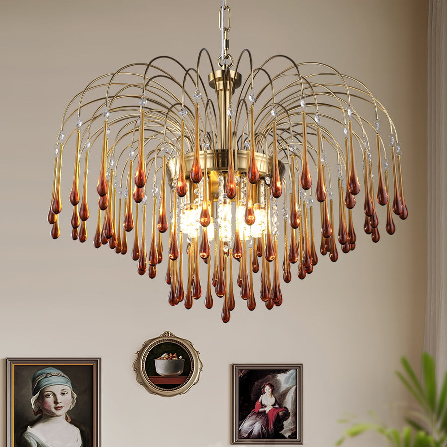 Maltose Crystal Chandelier Lighting Fixture-Lighting > Chandeliers & Pendant Lights-casanuva-casanuva