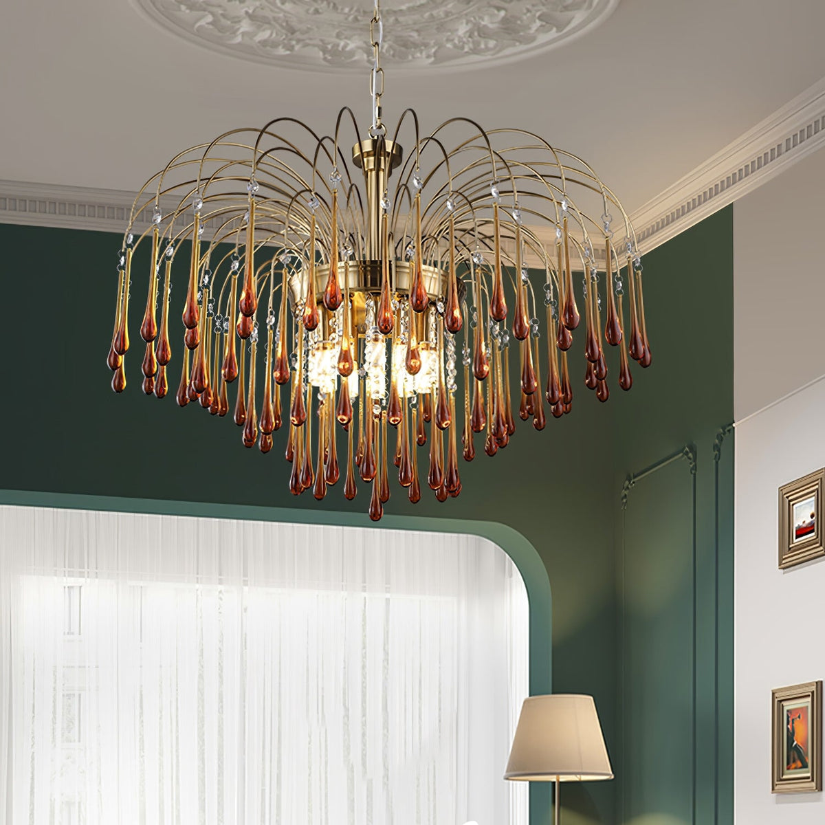 Maltose Crystal Chandelier Lighting Fixture-Lighting > Chandeliers & Pendant Lights-casanuva-casanuva