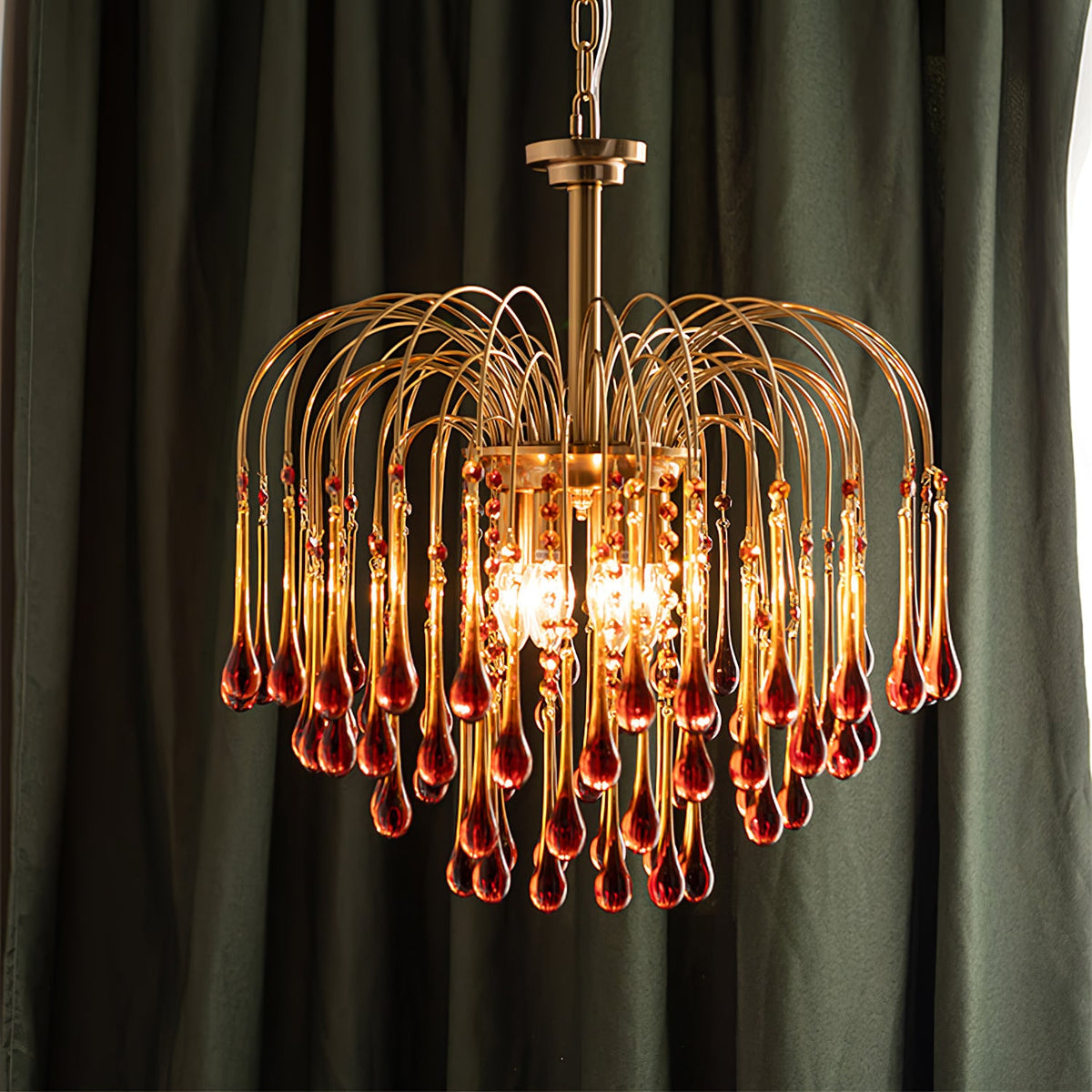 Maltose Crystal Chandelier Lighting Fixture-Lighting > Chandeliers & Pendant Lights-casanuva-casanuva