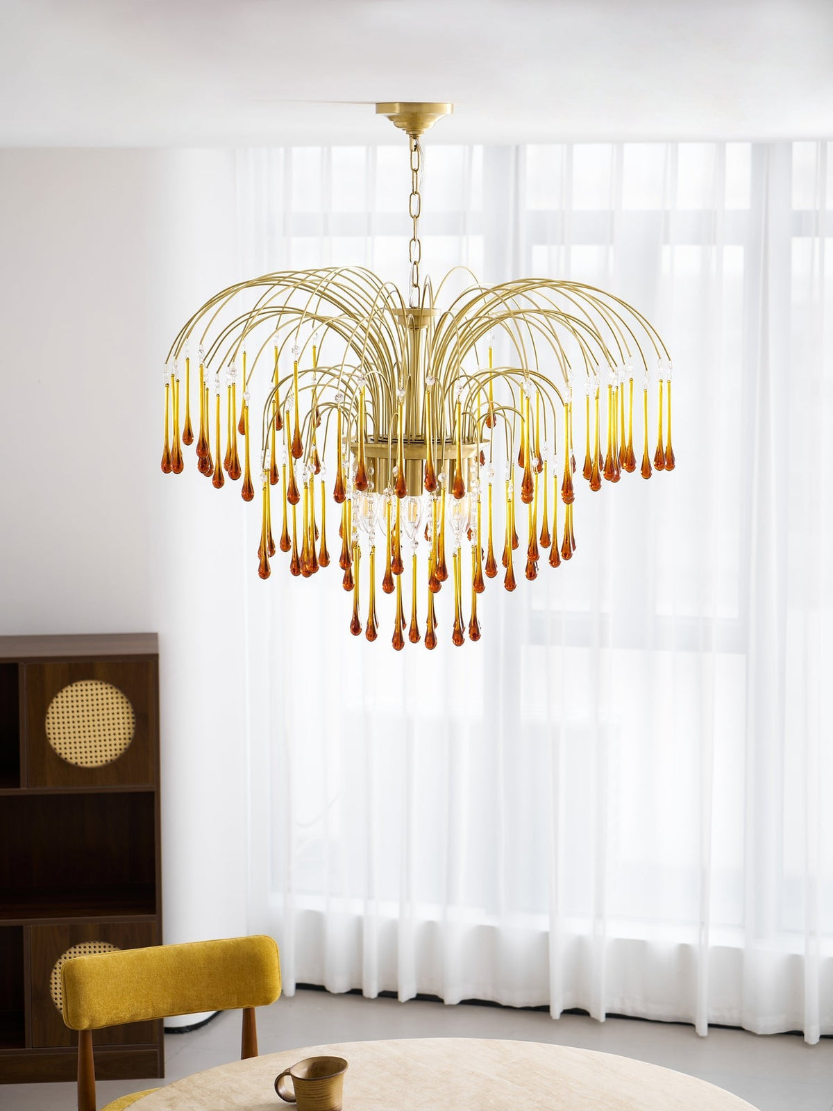 Maltose Crystal Chandelier Lighting Fixture-Lighting > Chandeliers & Pendant Lights-casanuva-casanuva