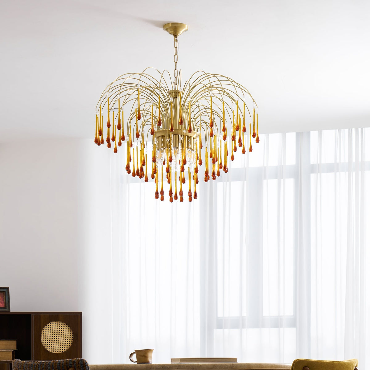 Maltose Crystal Chandelier Lighting Fixture-Lighting > Chandeliers & Pendant Lights-casanuva-casanuva
