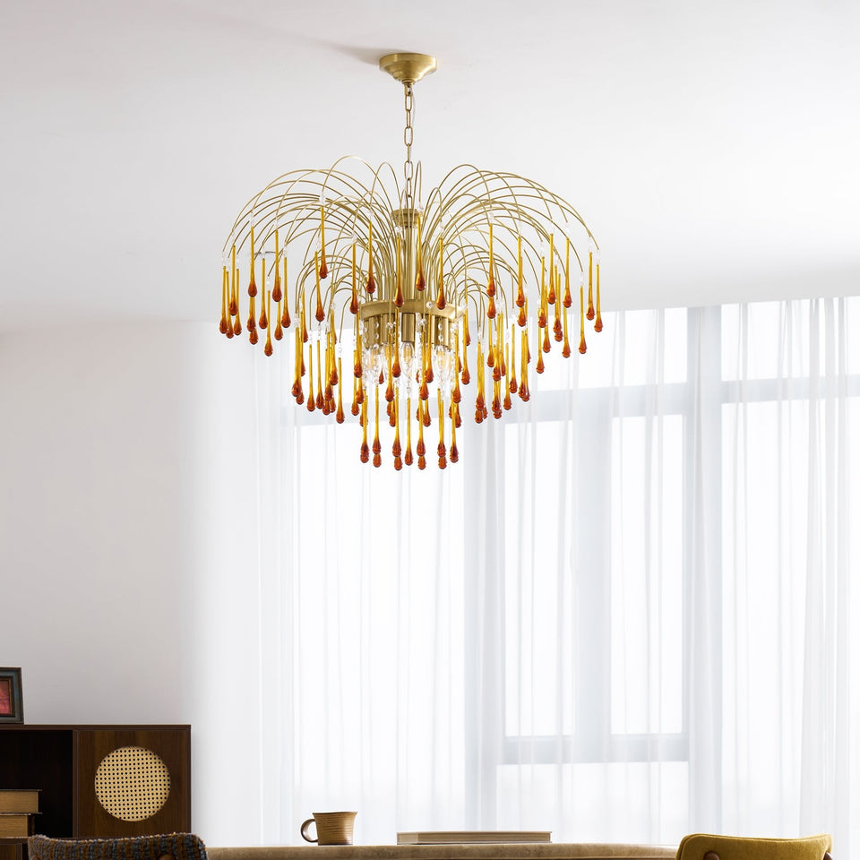 Maltose Crystal Chandelier Lighting Fixture-Lighting > Chandeliers & Pendant Lights-casanuva-casanuva