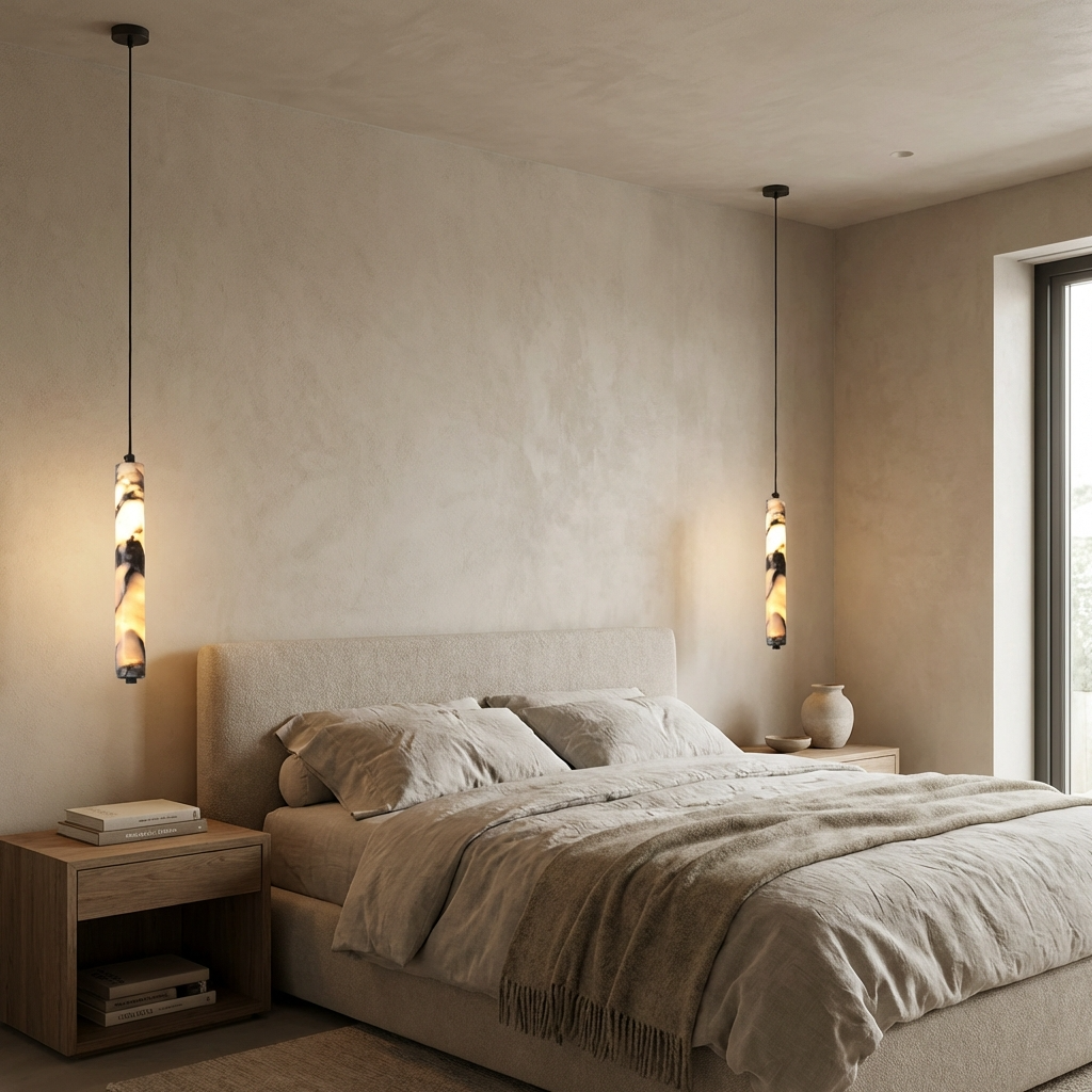 Marble Cylinder Pendant Light-Lighting > Chandeliers & Pendant Lights-casanuva-casanuva