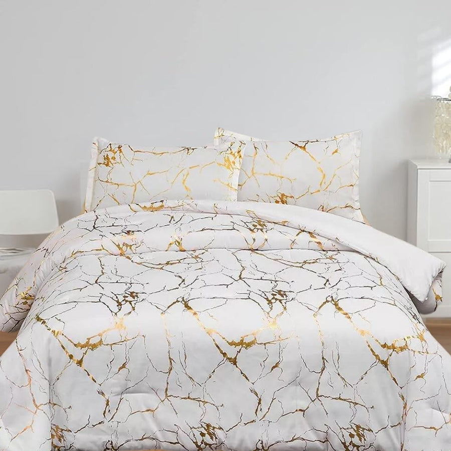 Marble Duvet Cover Set Premium Quality-Bedding & Bath > Bedding Sets-casanuva-White-Twin-casanuva