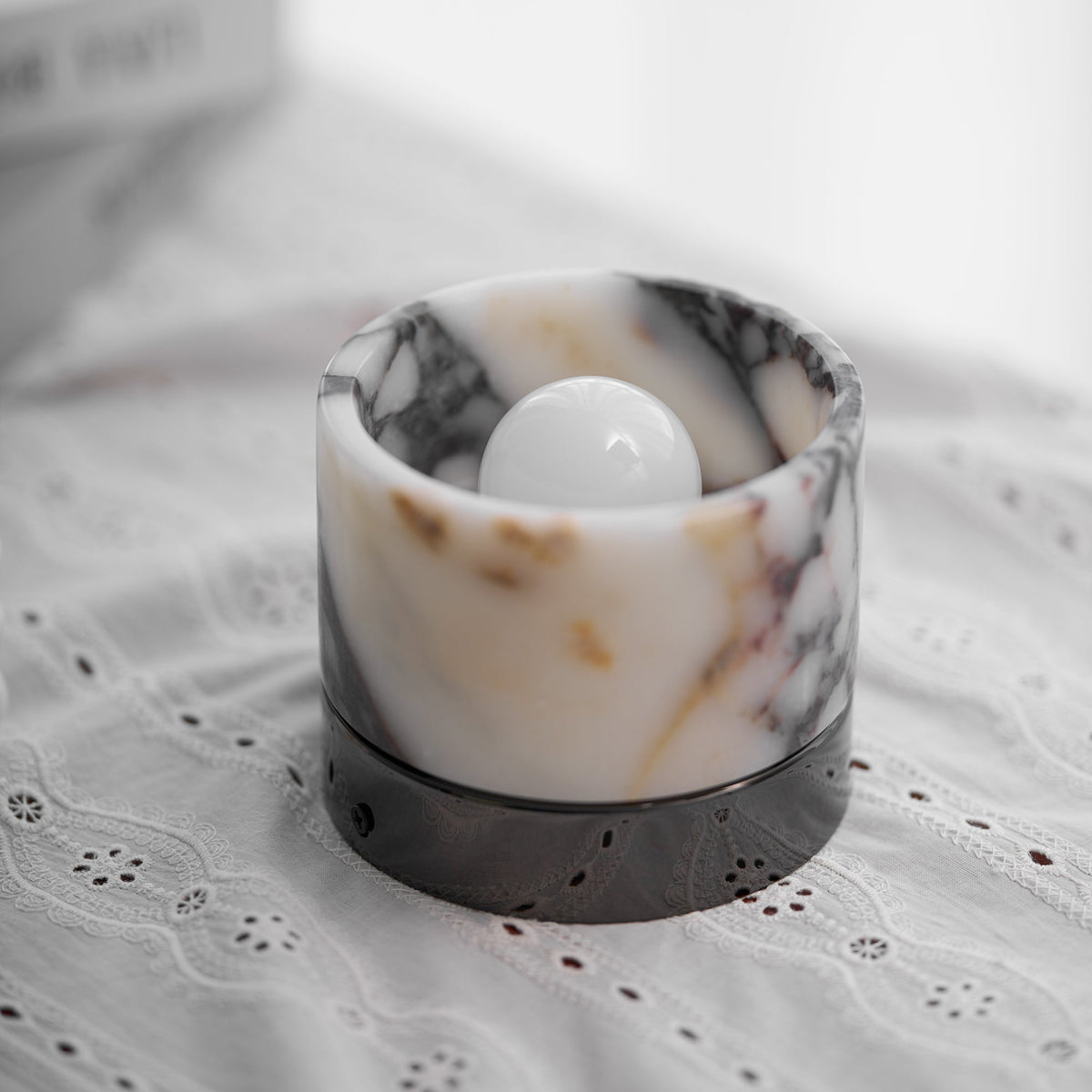 Marble Round Ceiling Light Fixture-Lighting > Ceiling Lights-casanuva-casanuva
