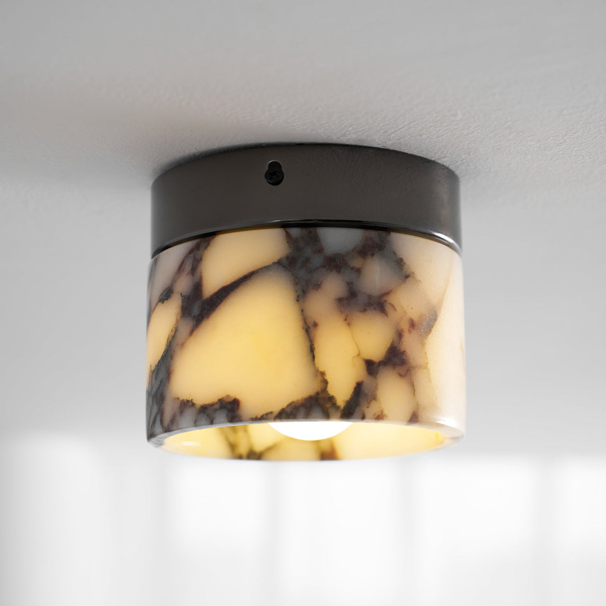 Marble Round Ceiling Light Fixture-Lighting > Ceiling Lights-casanuva-casanuva