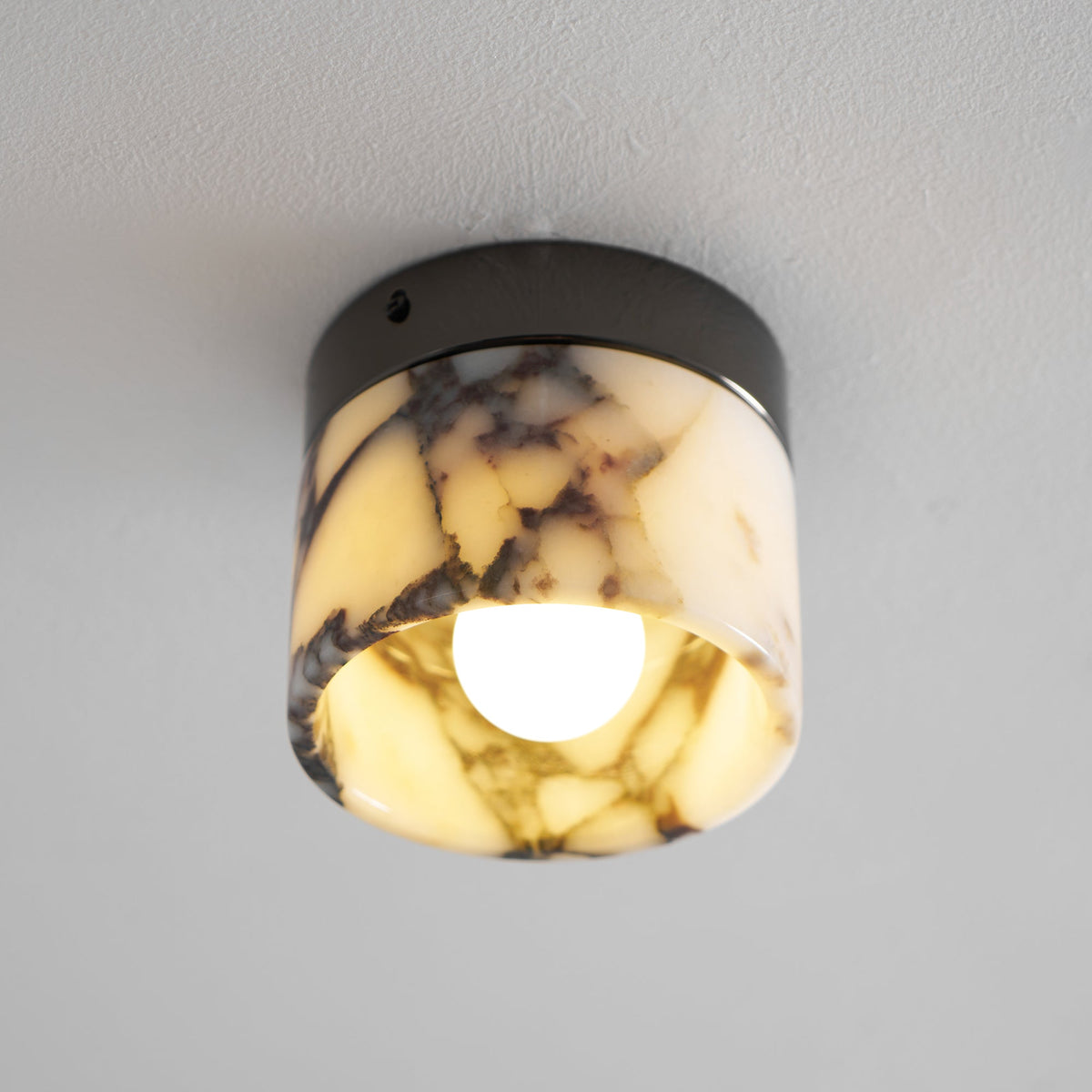 Marble Round Ceiling Light Fixture-Lighting > Ceiling Lights-casanuva-casanuva