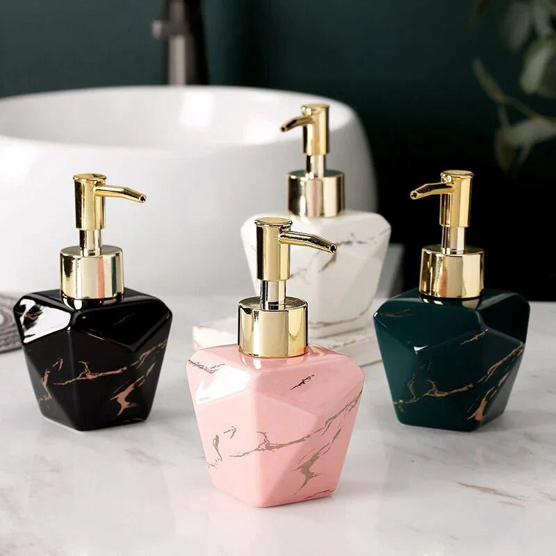 Marble Soap Dispenser Elegant Bathroom Accessory-Bedding & Bath > Bathroom Accessories-casanuva-casanuva