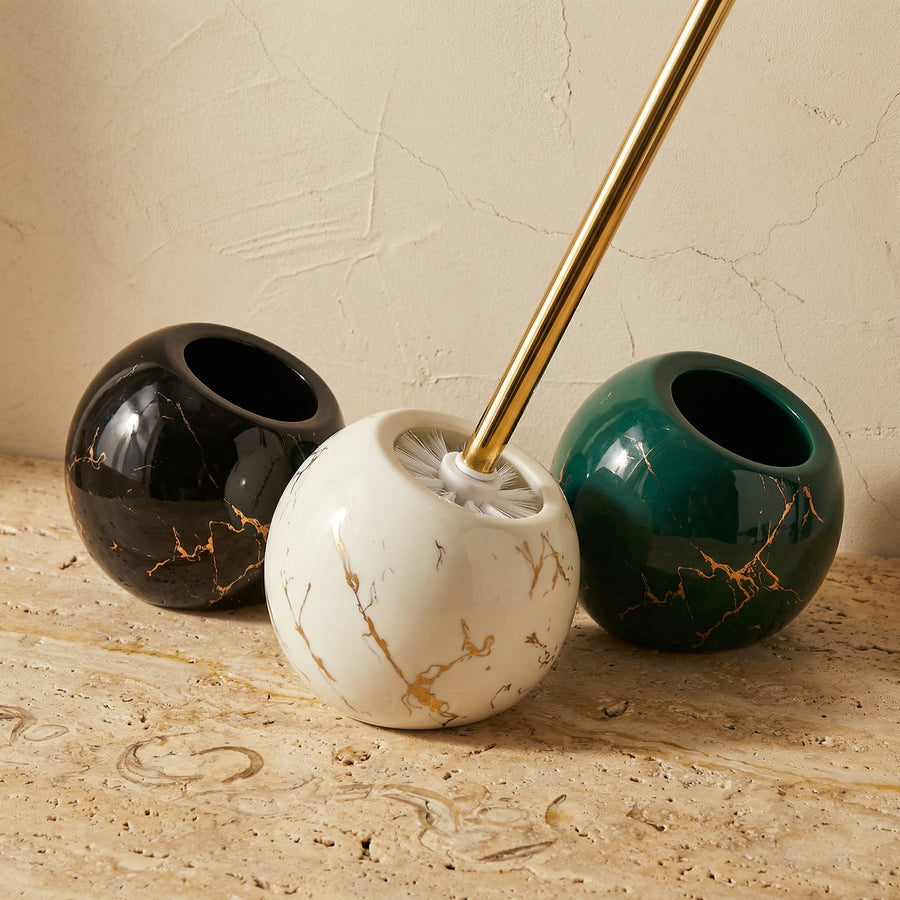 Marble Toilet Brush Holder-Bedding & Bath > Bathroom Accessories-casanuva-casanuva